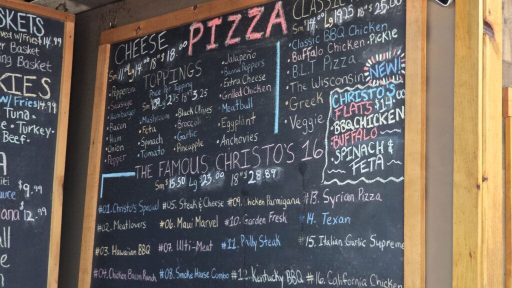 Christos Place Menu 2