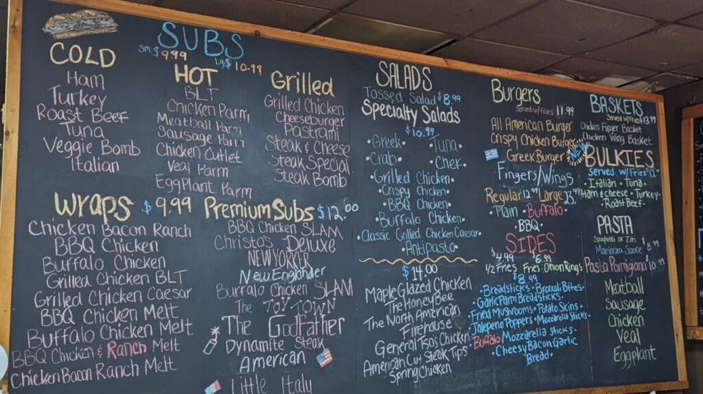Christos Place Menu 3