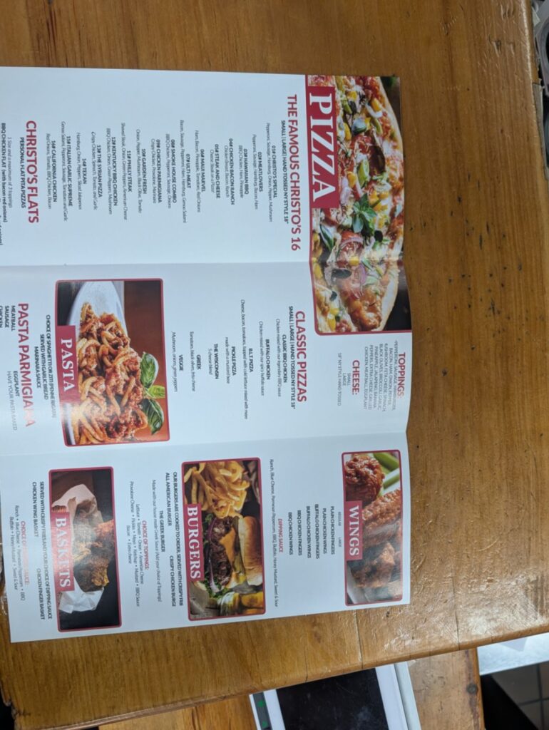 Christos Place Menu 6